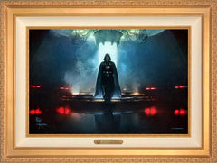 Obi-Wan Kenobi ™ - Darkness Has Arrived Wall Art by Thomas Kinkade Studios Estate Edition Canvas 18" x 27" Antique Gold