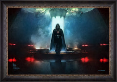 Obi-Wan Kenobi ™ - Darkness Has Arrived Wall Art by Thomas Kinkade Studios Standard Number Canvas 24" x 36" Cabernet