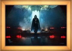 Obi-Wan Kenobi ™ - Darkness Has Arrived Wall Art by Thomas Kinkade Studios Standard Number Canvas 24" x 36" Gallery Gold