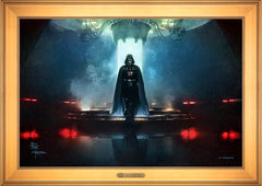 Obi-Wan Kenobi ™ - Darkness Has Arrived Wall Art by Thomas Kinkade Studios Estate Edition Canvas 24" x 36" Gallery Gold
