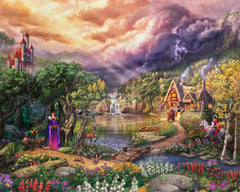 Disney The Evil Queen Wall Art by Thomas Kinkade Studios Canvas Gallery Wrap 8" x 10" Unframed