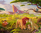 Disney The Lion King Remember Who You Are Wall Art by Thomas Kinkade Studios Canvas Gallery Wrap 8" x 10" Unframed