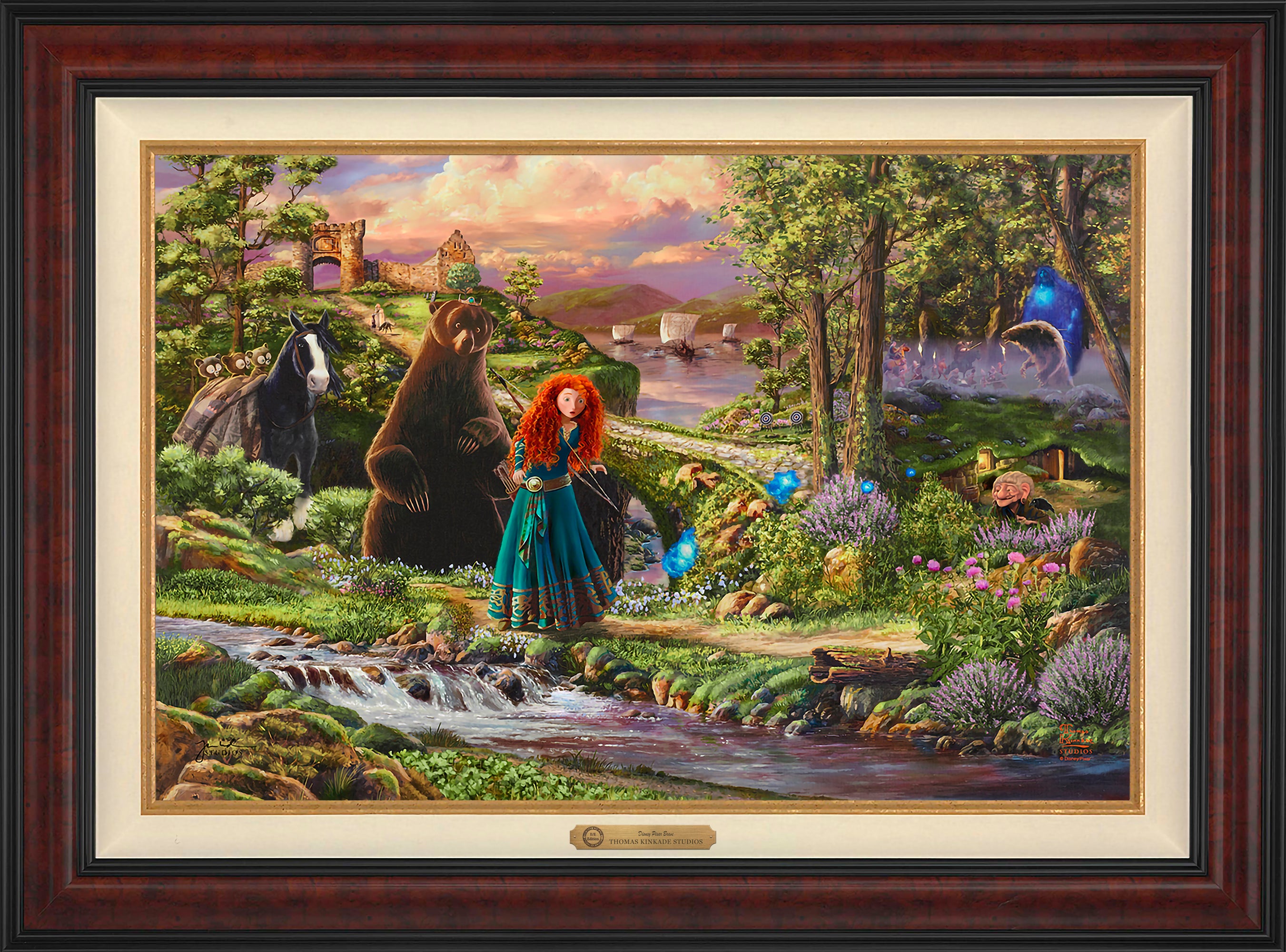 Disney/Pixar Brave Wall Art by Thomas Kinkade Studios Estate Edition Canvas 24