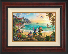 Disney Lilo & Stitch Wall Art by Thomas Kinkade Studios Standard Number Canvas 12" x 18" Gallery Burl