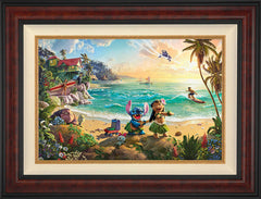 Disney Lilo & Stitch Wall Art by Thomas Kinkade Studios Standard Number Canvas 18" x 27" Gallery Burl