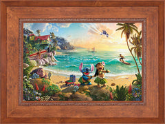 Disney Lilo & Stitch Wall Art by Thomas Kinkade Studios Standard Number Canvas 18" x 27" Rustic Andalucian