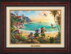 Disney Lilo & Stitch Wall Art by Thomas Kinkade Studios Estate Edition Canvas 18" x 27" Gallery Burl