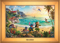 Disney Lilo & Stitch Wall Art by Thomas Kinkade Studios Estate Edition Canvas 18" x 27" Gallery Gold