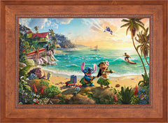 Disney Lilo & Stitch Wall Art by Thomas Kinkade Studios Standard Number Canvas 24" x 36" Rustic Andalucian