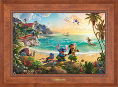 Disney Lilo & Stitch Wall Art by Thomas Kinkade Studios Estate Edition Canvas 24" x 36" Rustic Andalucian