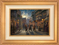 Harry Potter™ Diagon Alley™ Wall Art by Thomas Kinkade Studios Standard Number Canvas 12" x 18" Antique Gold