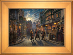 Harry Potter™ Diagon Alley™ Wall Art by Thomas Kinkade Studios Standard Number Canvas 12" x 18" Gallery Gold