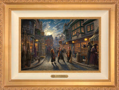 Harry Potter™ Diagon Alley™ Wall Art by Thomas Kinkade Studios Estate Edition Canvas 12" x 18" Antique Gold
