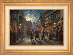 Harry Potter™ Diagon Alley™ Wall Art by Thomas Kinkade Studios Standard Number Canvas 18" x 27" Antique Gold