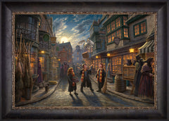 Harry Potter™ Diagon Alley™ Wall Art by Thomas Kinkade Studios Standard Number Canvas 18" x 27" Cabernet