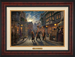 Harry Potter™ Diagon Alley™ Wall Art by Thomas Kinkade Studios Estate Edition Canvas 18" x 27" Gallery Burl