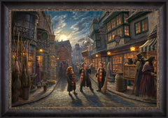 Harry Potter™ Diagon Alley™ Wall Art by Thomas Kinkade Studios Standard Number Canvas 24" x 36" Cabernet