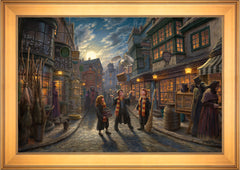Harry Potter™ Diagon Alley™ Wall Art by Thomas Kinkade Studios Standard Number Canvas 24" x 36" Gallery Gold
