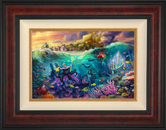 Disney Ursula Wall Art by Thomas Kinkade Studios Standard Number Canvas 12" x 18" Gallery Burl