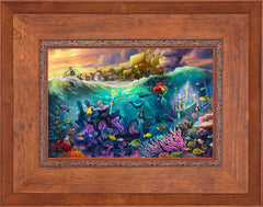 Disney Ursula Wall Art by Thomas Kinkade Studios Standard Number Canvas 12" x 18" Rustic Andalucian