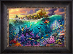 Disney Ursula Wall Art by Thomas Kinkade Studios Standard Number Canvas 12" x 18" Cabernet