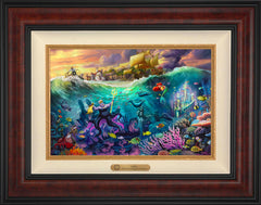 Disney Ursula Wall Art by Thomas Kinkade Studios Estate Edition Canvas 12" x 18" Gallery Burl