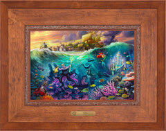 Disney Ursula Wall Art by Thomas Kinkade Studios Estate Edition Canvas 12" x 18" Rustic Andalucian