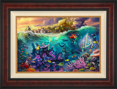 Disney Ursula Wall Art by Thomas Kinkade Studios Standard Number Canvas 18" x 27" Gallery Burl
