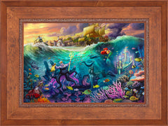 Disney Ursula Wall Art by Thomas Kinkade Studios Standard Number Canvas 18" x 27" Rustic Andalucian
