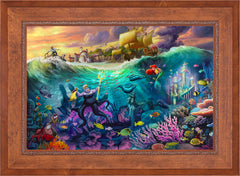 Disney Ursula Wall Art by Thomas Kinkade Studios Standard Number Canvas 24" x 36" Rustic Andalucian