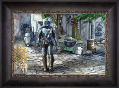 The Mandalorian™ - A Welcome Sight Wall Art by Thomas Kinkade Studios Standard Number Canvas 12" x 18" Cabernet