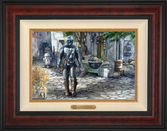 The Mandalorian™ - A Welcome Sight Wall Art by Thomas Kinkade Studios Estate Edition Canvas 12" x 18" Gallery Burl