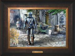 The Mandalorian™ - A Welcome Sight Wall Art by Thomas Kinkade Studios Estate Edition Canvas 12" x 18" Estate Bronze