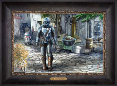 The Mandalorian™ - A Welcome Sight Wall Art by Thomas Kinkade Studios Estate Edition Canvas 12" x 18" Cabernet