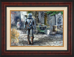 The Mandalorian™ - A Welcome Sight Wall Art by Thomas Kinkade Studios Standard Number Canvas 18" x 27" Gallery Burl