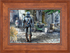 The Mandalorian™ - A Welcome Sight Wall Art by Thomas Kinkade Studios Standard Number Canvas 18" x 27" Rustic Andalucian