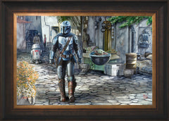 The Mandalorian™ - A Welcome Sight Wall Art by Thomas Kinkade Studios Standard Number Canvas 18" x 27" Estate Bronze