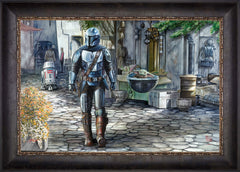 The Mandalorian™ - A Welcome Sight Wall Art by Thomas Kinkade Studios Standard Number Canvas 18" x 27" Cabernet