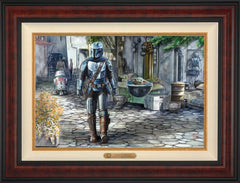 The Mandalorian™ - A Welcome Sight Wall Art by Thomas Kinkade Studios Estate Edition Canvas 18" x 27" Gallery Burl
