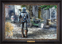 The Mandalorian™ - A Welcome Sight Wall Art by Thomas Kinkade Studios Estate Edition Canvas 18" x 27" Cabernet
