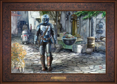 The Mandalorian™ - A Welcome Sight Wall Art by Thomas Kinkade Studios Estate Edition Canvas 18" x 27" Gallery Bronze