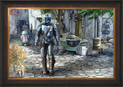 The Mandalorian™ - A Welcome Sight Wall Art by Thomas Kinkade Studios Standard Number Canvas 24" x 36" Estate Bronze