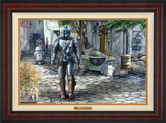 The Mandalorian™ - A Welcome Sight Wall Art by Thomas Kinkade Studios Estate Edition Canvas 24" x 36" Gallery Burl