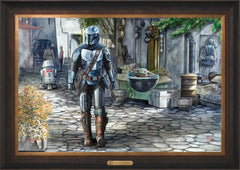 The Mandalorian™ - A Welcome Sight Wall Art by Thomas Kinkade Studios Estate Edition Canvas 24" x 36" Estate Bronze