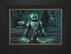 The Mandalorian™ - This is the Way Wall Art by Thomas Kinkade Studios Standard Number Canvas 12" x 18" Modern Black