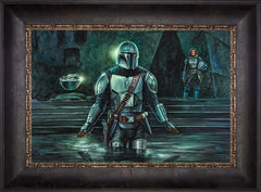 The Mandalorian™ - This is the Way Wall Art by Thomas Kinkade Studios Standard Number Canvas 12" x 18" Cabernet