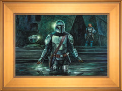 The Mandalorian™ - This is the Way Wall Art by Thomas Kinkade Studios Standard Number Canvas 12" x 18" Gallery Gold