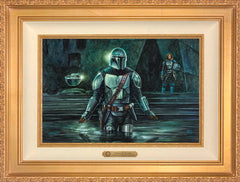 The Mandalorian™ - This is the Way Wall Art by Thomas Kinkade Studios Estate Edition Canvas 12" x 18" Antique Gold