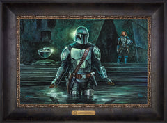 The Mandalorian™ - This is the Way Wall Art by Thomas Kinkade Studios Estate Edition Canvas 12" x 18" Cabernet