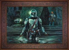 The Mandalorian™ - This is the Way Wall Art by Thomas Kinkade Studios Standard Number Canvas 18" x 27" Gallery Bronze